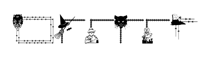 LCR Frightful Frames   Free Fonts Download