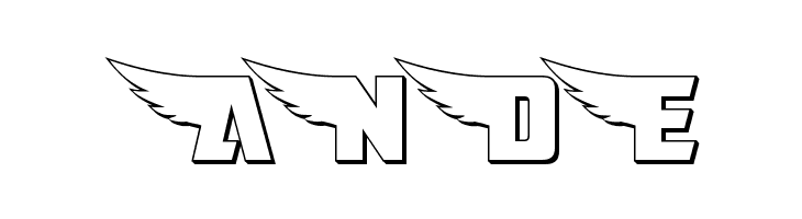 American Kestrel Straight 3D  Free Fonts Download