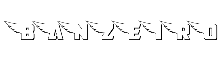 American Kestrel Straight 3D  Free Fonts Download