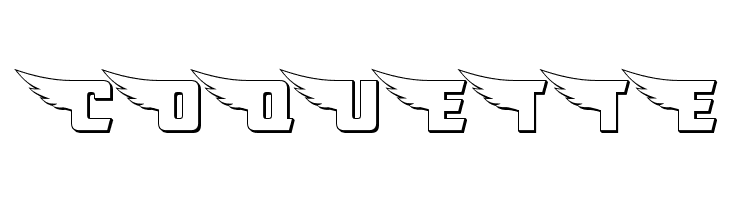 American Kestrel Straight 3D  Free Fonts Download