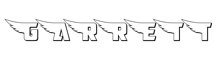 American Kestrel Straight 3D  Free Fonts Download