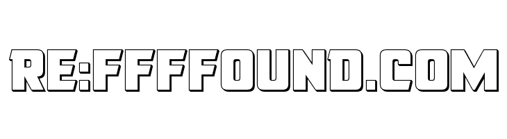 American Kestrel Straight 3D  Free Fonts Download