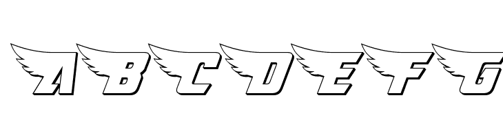 American Kestrel 3D  Free Fonts Download