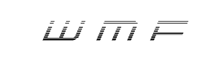 QuickTech Gradient Italic  Free Fonts Download