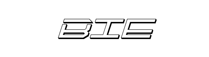 QuickTech 3D Italic  Free Fonts Download