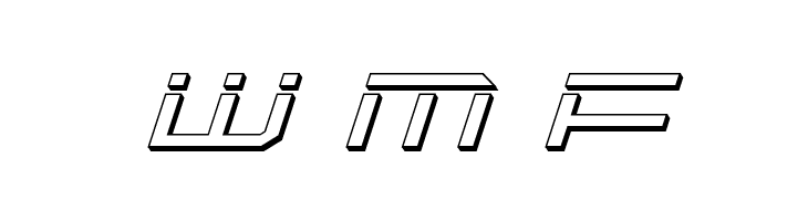 QuickTech 3D Italic  Free Fonts Download