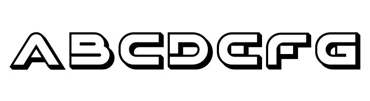 XHARP 3D  Free Fonts Download