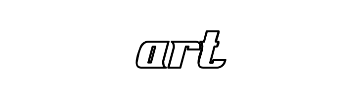 Fontovision IV outline  Free Fonts Download