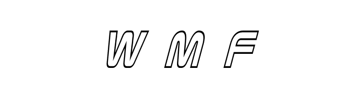 Zebulon Hollow Condensed Italic  Free Fonts Download