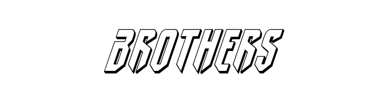 Fedyral II 3D Italic  Free Fonts Download