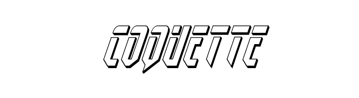 Fedyral II 3D Italic  Free Fonts Download