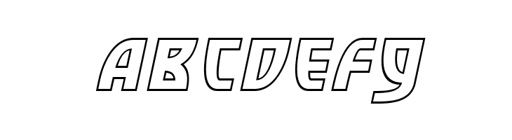 SF Retroesque Outline Oblique  Free Fonts Download