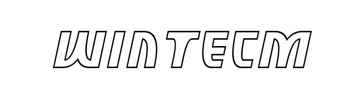 SF Retroesque Outline Oblique  Free Fonts Download
