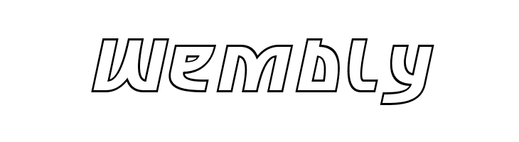 SF Retroesque Outline Oblique  Free Fonts Download