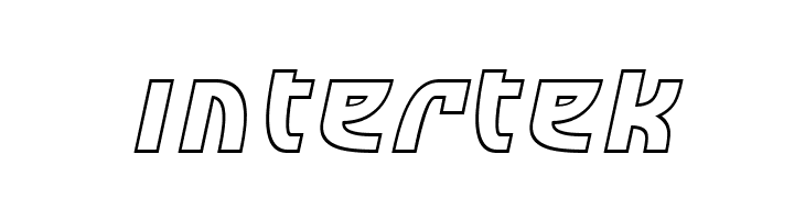 SF Retroesque Outline Oblique  Free Fonts Download