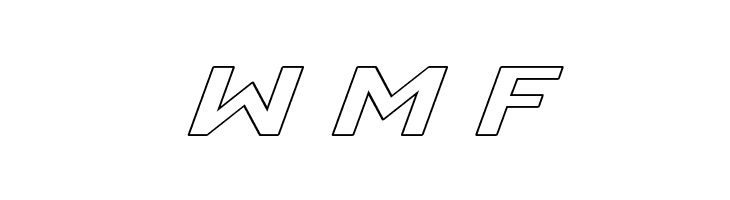 Realpolitik Outline Italic  Free Fonts Download