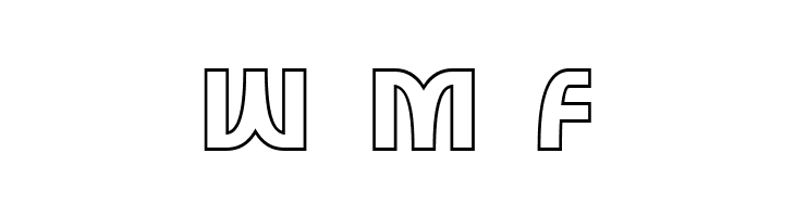 SF Retroesque Outline  Free Fonts Download