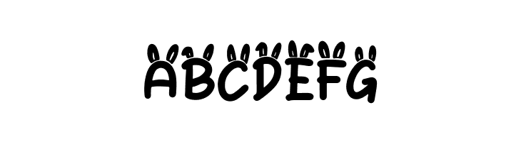 Bunny Hopper Ear  Free Fonts Download