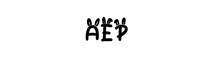 Bunny Hopper Ear  Free Fonts Download