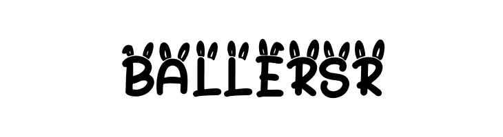 Bunny Hopper Ear  Free Fonts Download