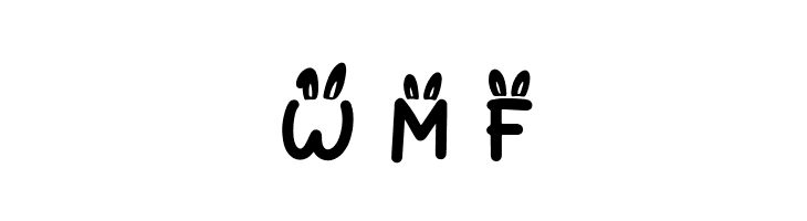 Bunny Hopper Ear  Free Fonts Download