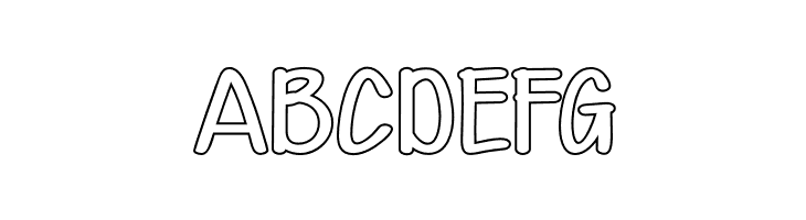 Kid Knowledges 1 outline  Free Fonts Download