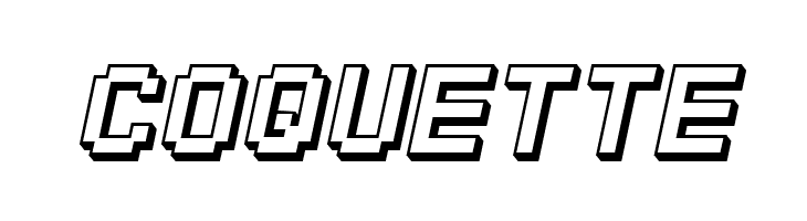 SF Pixelate Shaded Bold Oblique  Free Fonts Download