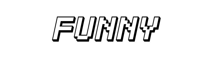 SF Pixelate Shaded Bold Oblique  Free Fonts Download