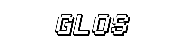 SF Pixelate Shaded Bold Oblique  Free Fonts Download