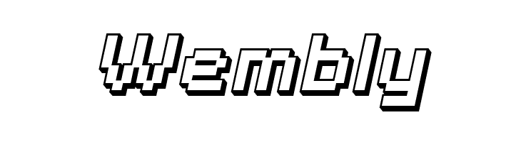 SF Pixelate Shaded Bold Oblique  Free Fonts Download