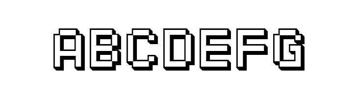 SF Pixelate Shaded  Free Fonts Download