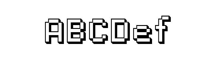 SF Pixelate Shaded  Free Fonts Download