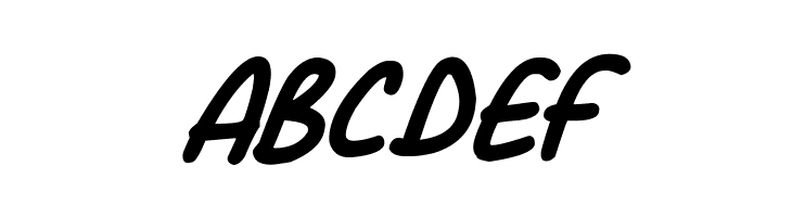 Comic Marker Deluxe Italic  Free Fonts Download
