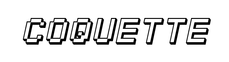 SF Pixelate Shaded Oblique  Free Fonts Download