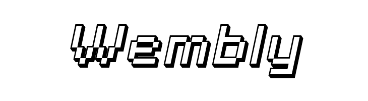 SF Pixelate Shaded Oblique  Free Fonts Download