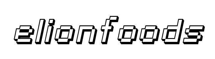 SF Pixelate Shaded Oblique  Free Fonts Download