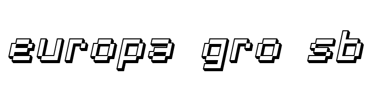 SF Pixelate Shaded Oblique  Free Fonts Download