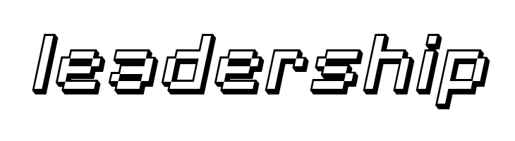 SF Pixelate Shaded Oblique  Free Fonts Download