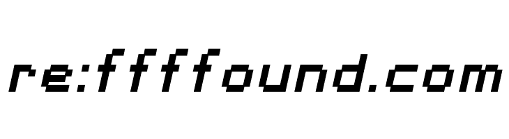 SF Pixelate Bold Oblique  Free Fonts Download