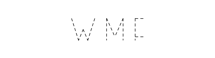 Right Hand Hairline Dash  Free Fonts Download