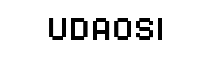 UDAOSI SF Pixelate Bold Font