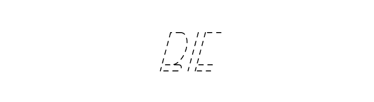 Right Hand HairlineItalicDash  Free Fonts Download