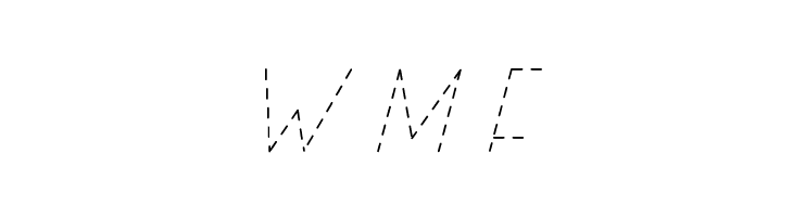 Right Hand HairlineItalicDash  Free Fonts Download