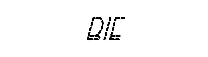 Right Hand Bold Italic Dash  Free Fonts Download
