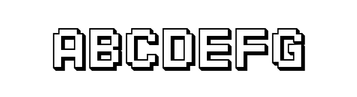 SF Pixelate Shaded Bold  Free Fonts Download