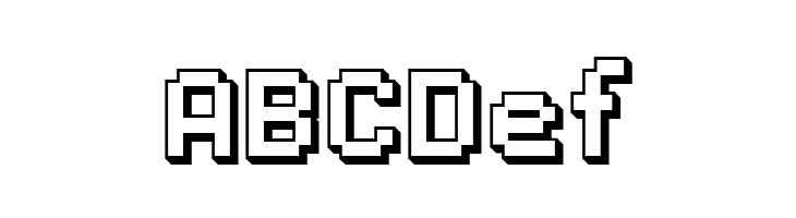 SF Pixelate Shaded Bold  Free Fonts Download