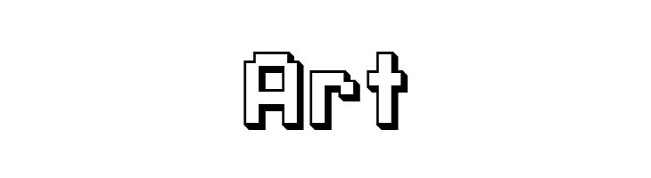 SF Pixelate Shaded Bold  Free Fonts Download