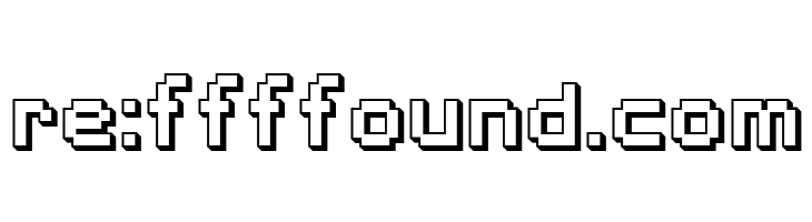 SF Pixelate Shaded Bold  Free Fonts Download
