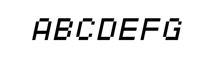 SF Pixelate Oblique  Free Fonts Download