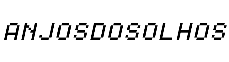 SF Pixelate Oblique  Free Fonts Download